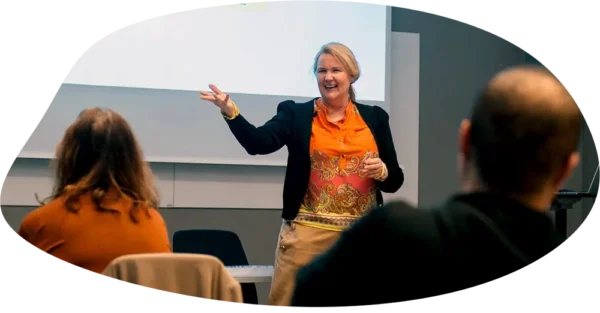 Petra Brask föreläser för Kunskapsgruppen