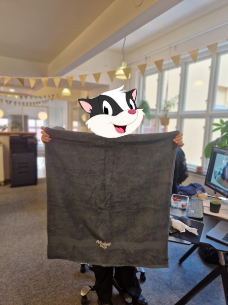 handduk som luktar skunk